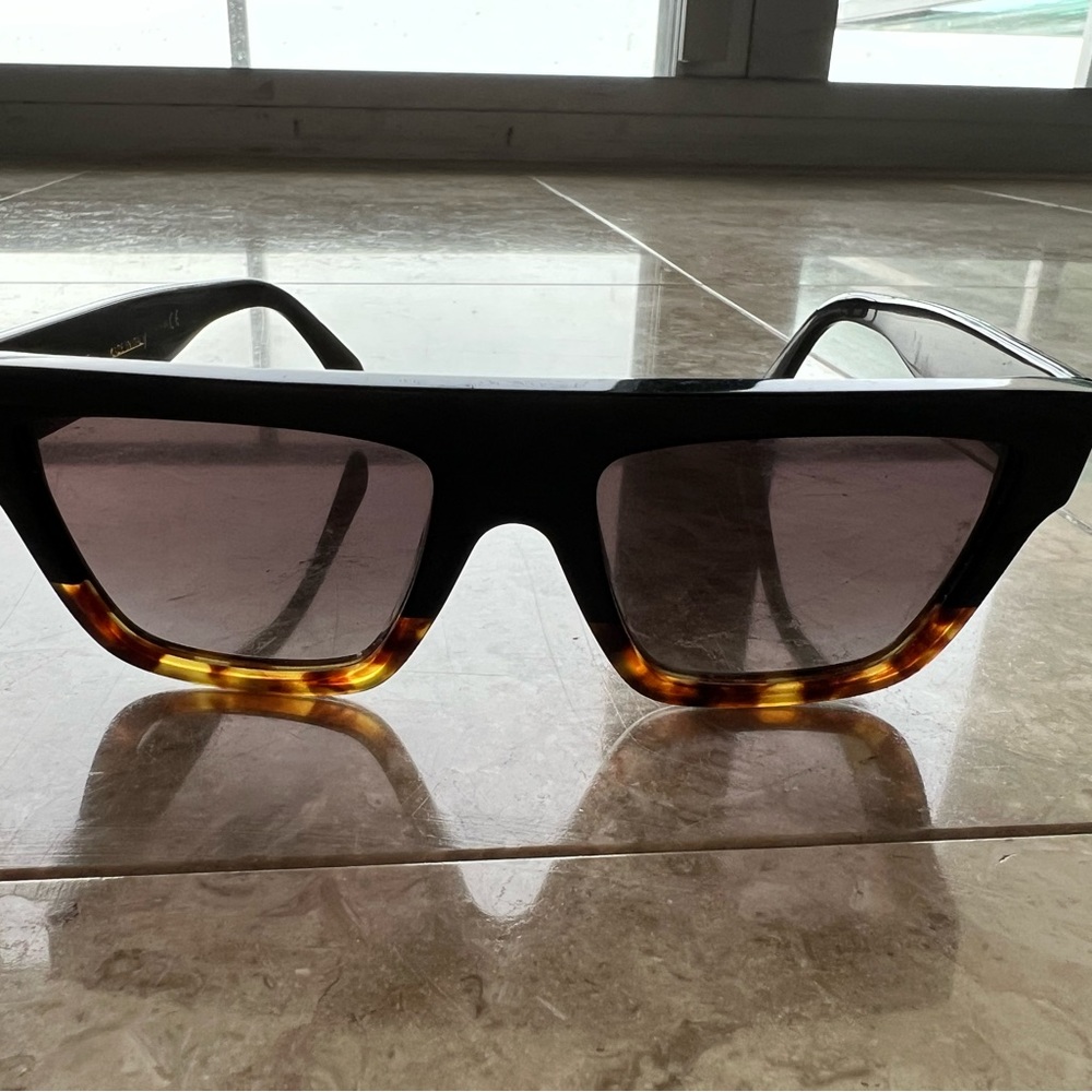 Celine CL400131 05F Women Black Square Gradient Sunglasses 55/19/150